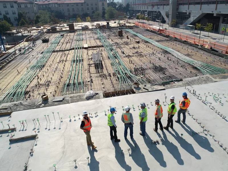 Construction team on site — project delivered on time