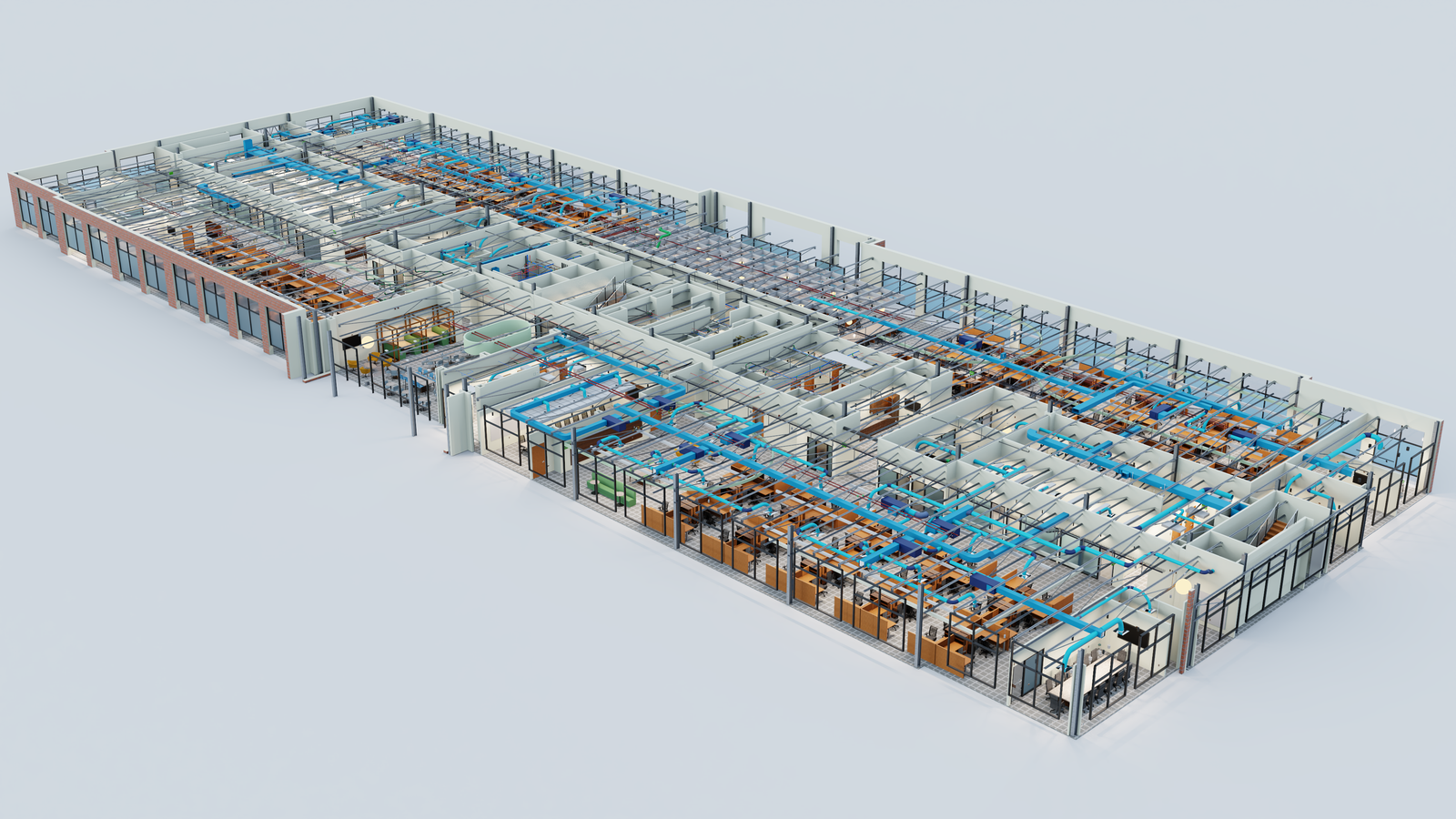 Architectural CAD drafting services and 3D BIM documentation sample