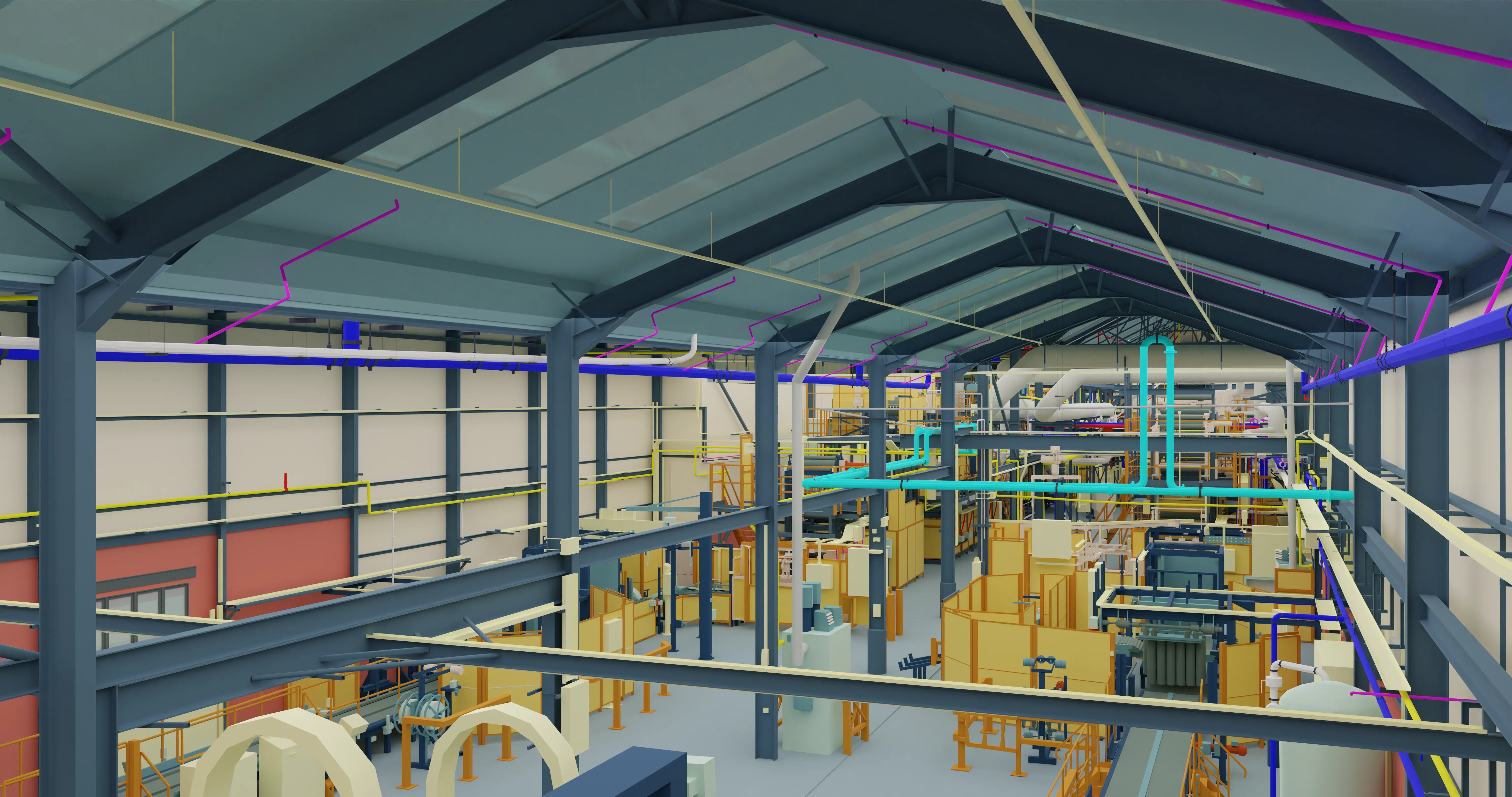 Multi-disciplinary BIM coordination model for IKO Industries manufacturing plant Alconbury