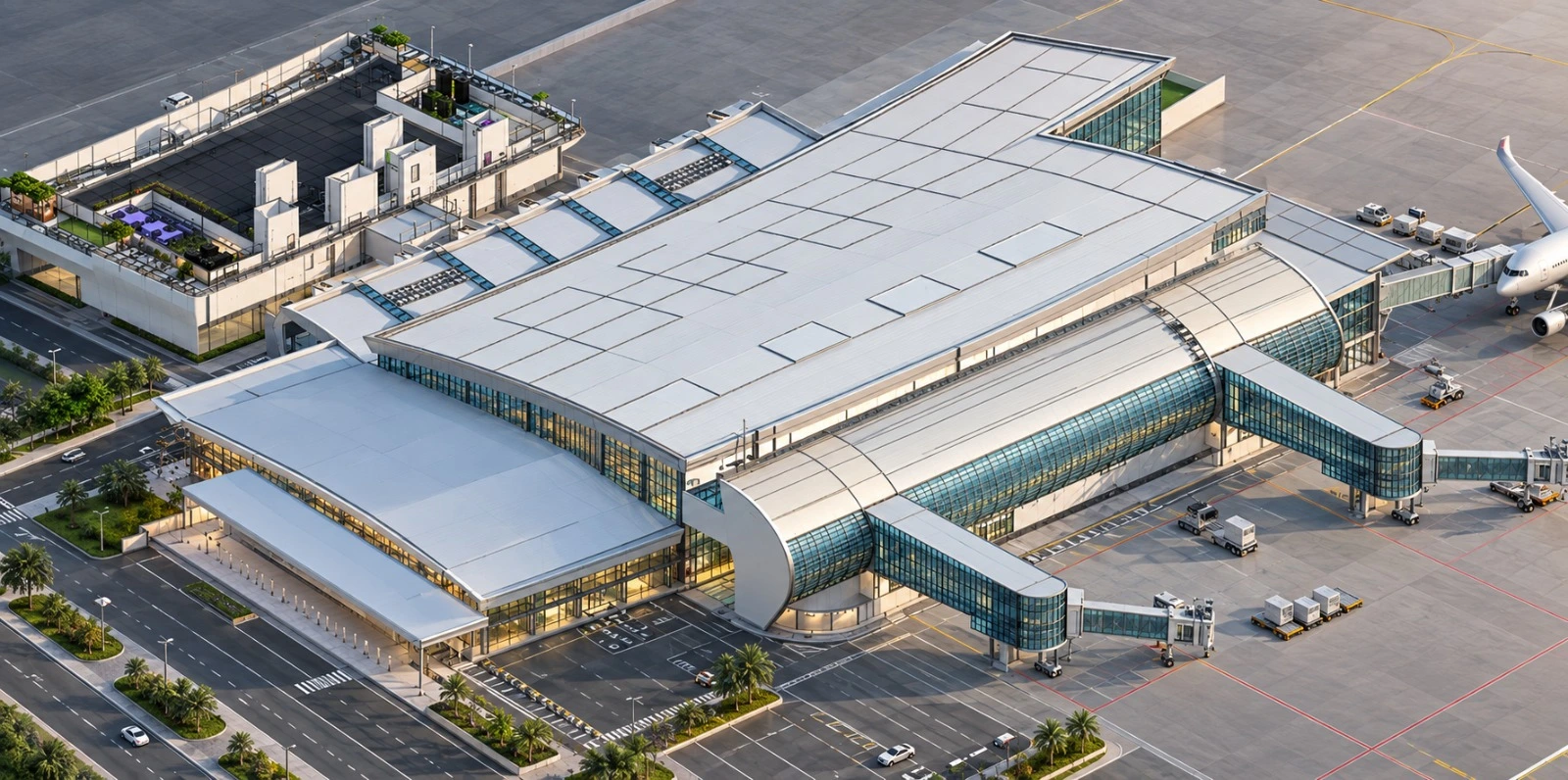 Airport terminal structural BIM and quantity extraction project example, Jaipur, India
