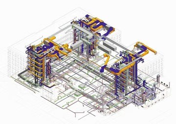 mechanical, electrical, and plumbing Revit models